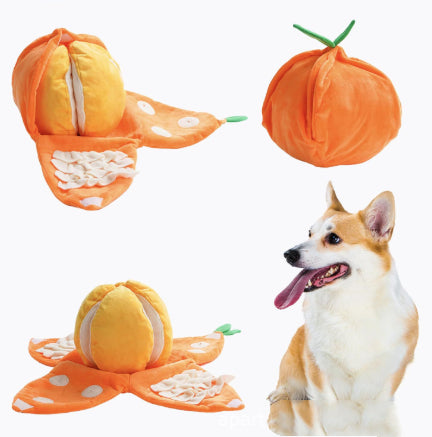 Hide & Seek Orange Snuffle Toy for Dogs
