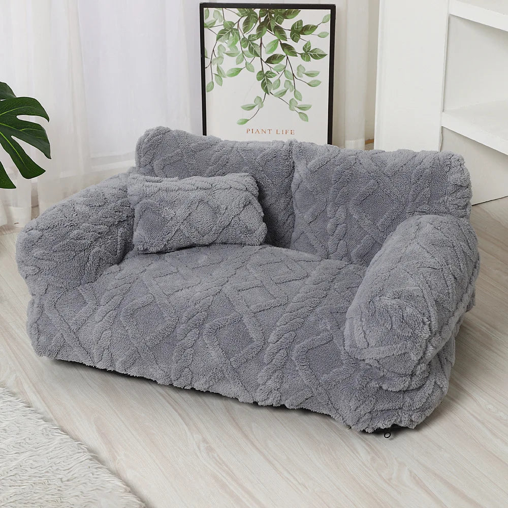 Plush Calming Pet Bed – Anxiety Relief