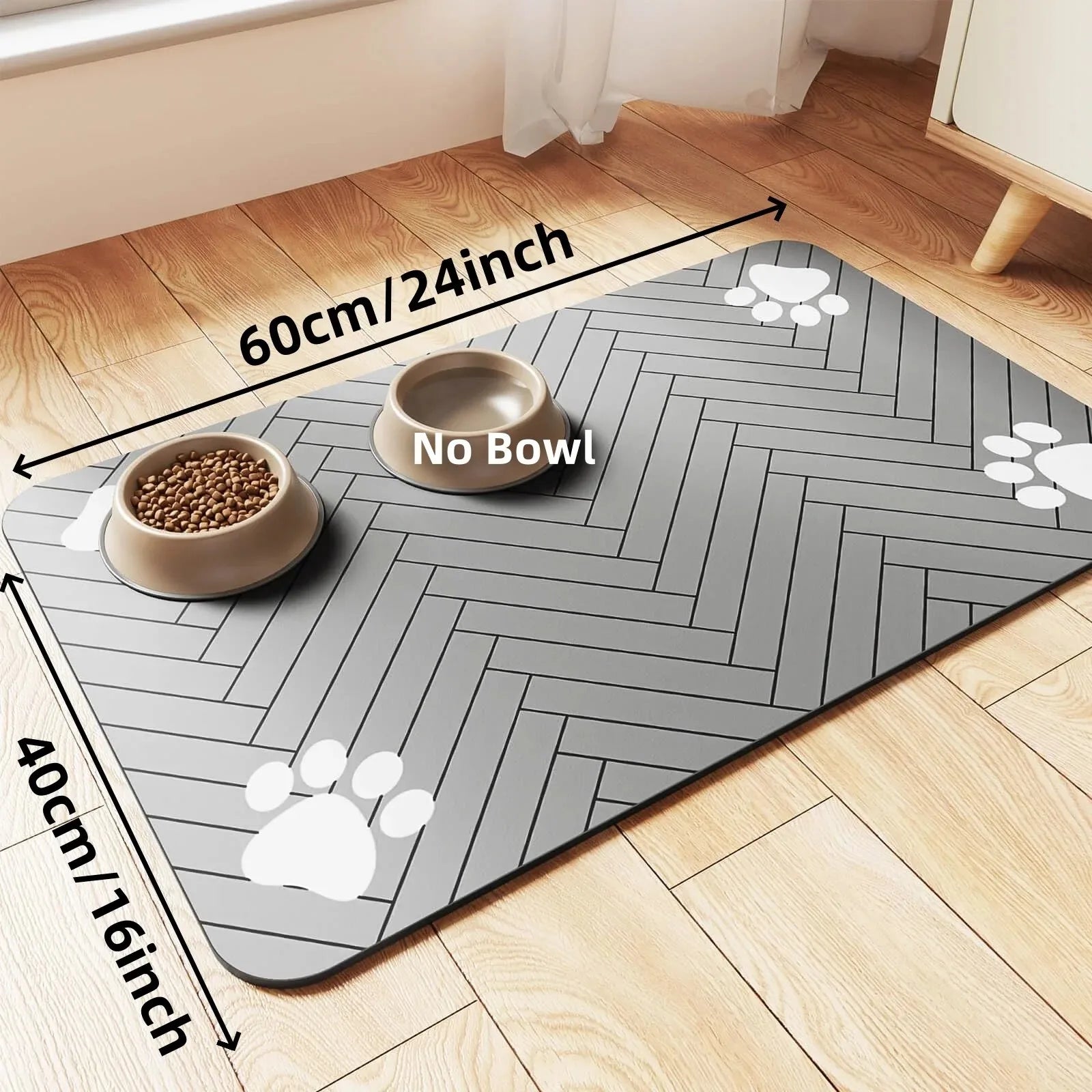 Splash-Proof Pet Feeding Mat – Quick Dry
