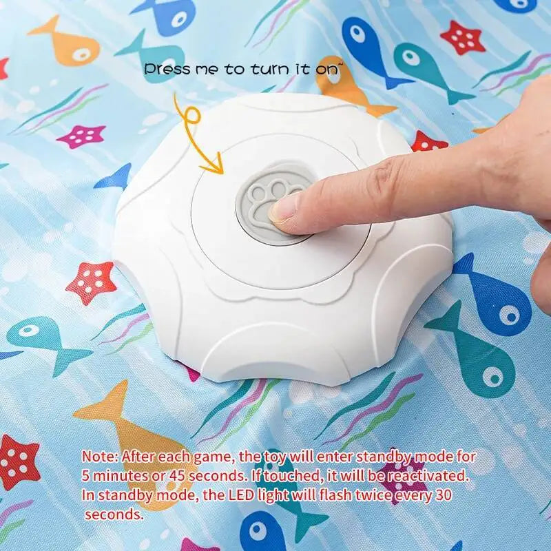Moving Feather Cat Toy – Hide & Flap