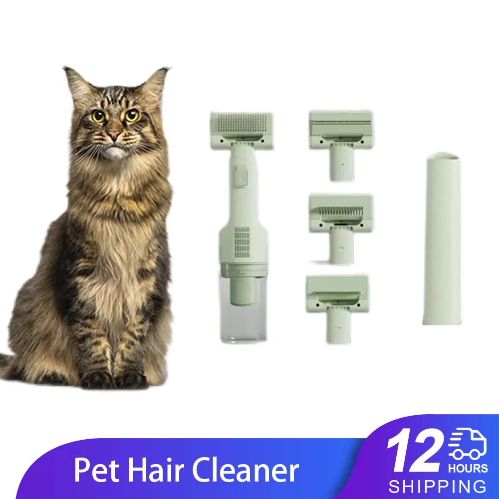 5-in-1 Pet Grooming Vacuum Brush