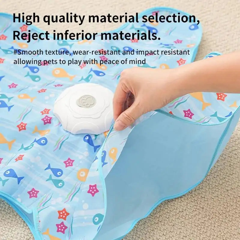 Moving Feather Cat Toy – Hide & Flap