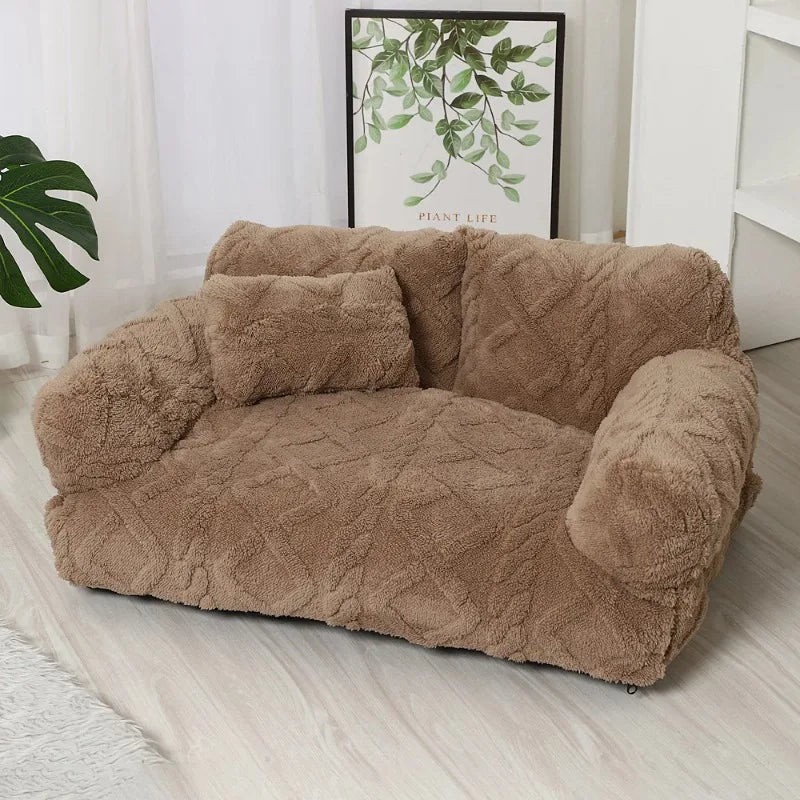 Plush Calming Pet Bed – Anxiety Relief