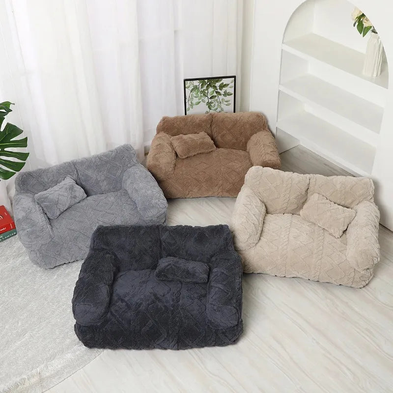 Plush Calming Pet Bed – Anxiety Relief