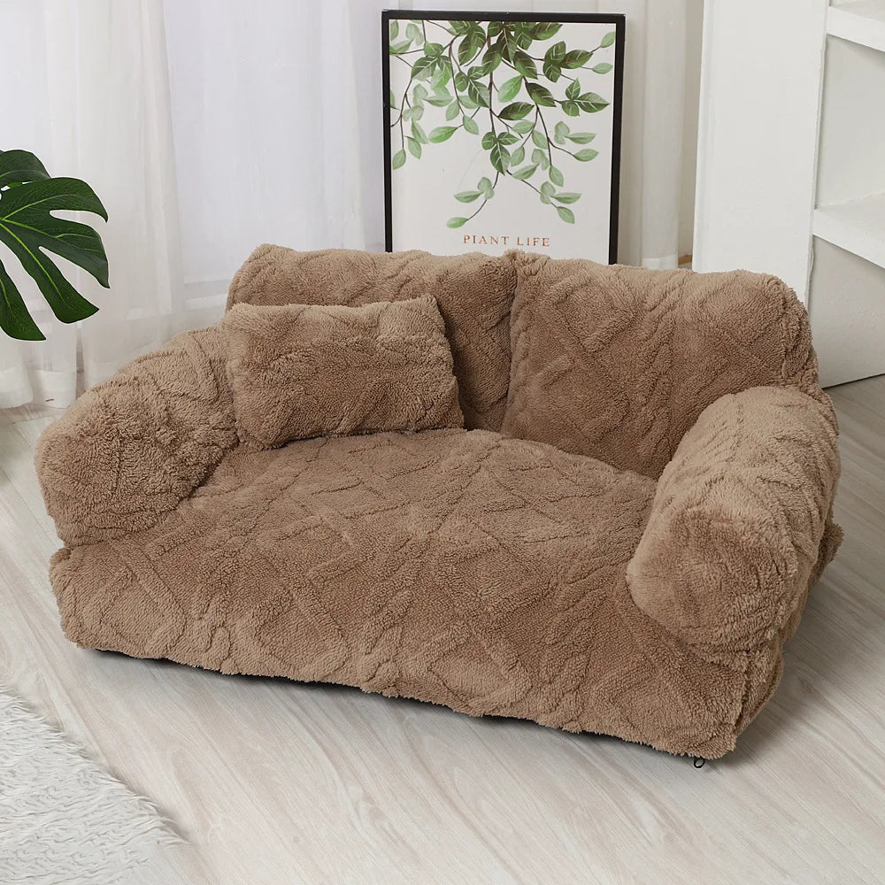 Plush Calming Pet Bed – Anxiety Relief