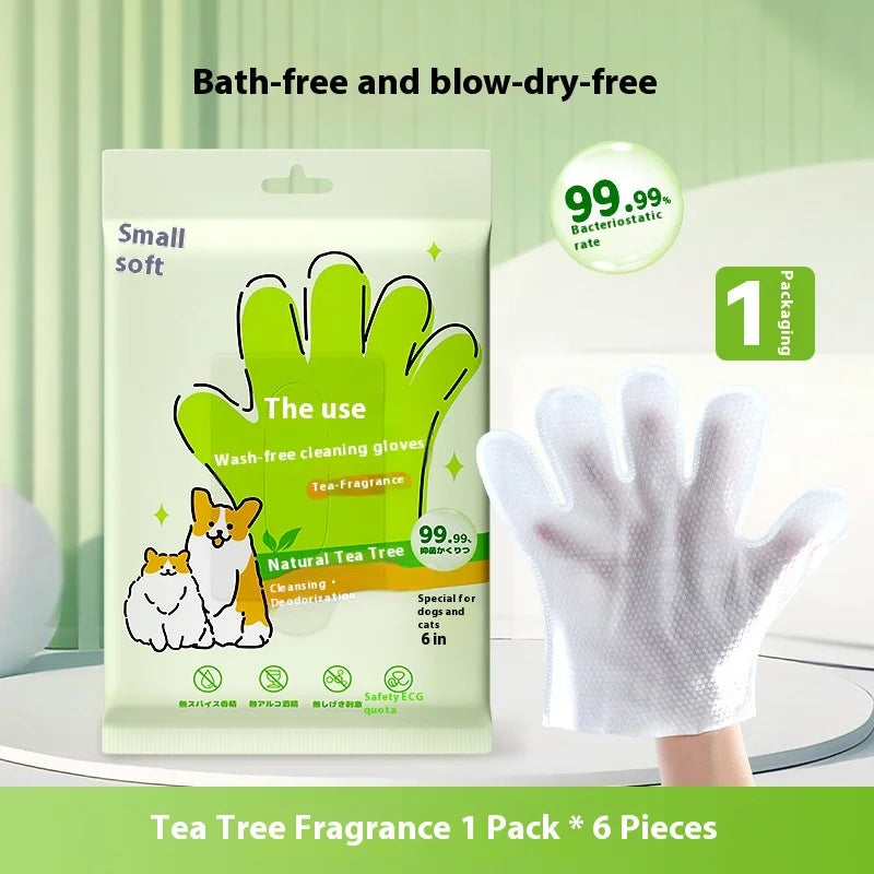 2-in-1 Grooming & Massage Pet Gloves