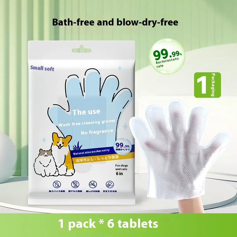 2-in-1 Grooming & Massage Pet Gloves