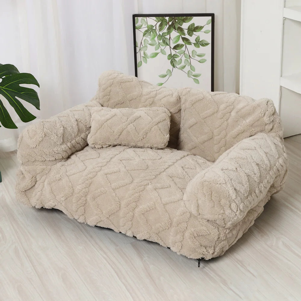 Plush Calming Pet Bed – Anxiety Relief