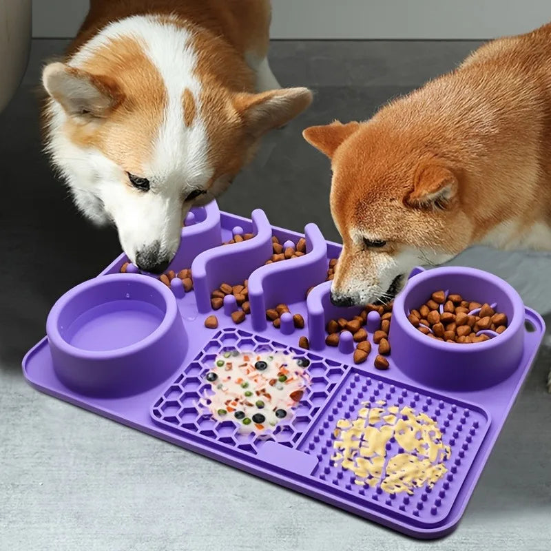 Slow Feeder Lick Mat for Dogs – Stress Relief