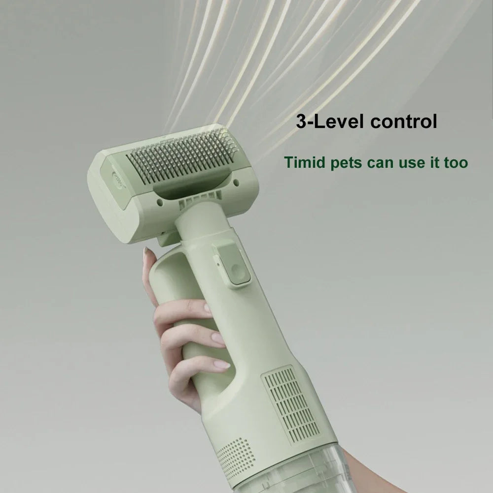 5-in-1 Pet Grooming Vacuum Brush