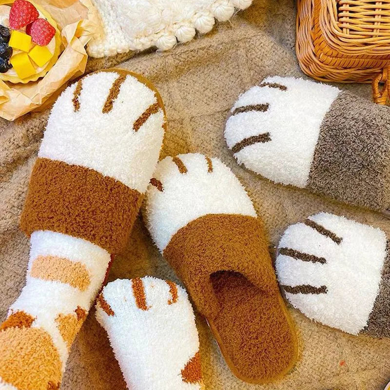 Cozy Cat Paw Slippers – Ultra Soft & Warm