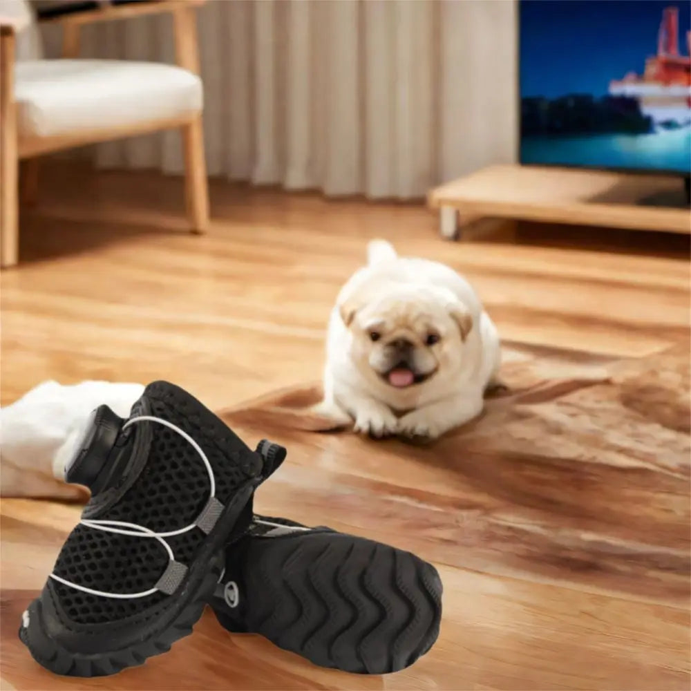 Cozy Button Pet Shoes – Paw Protection