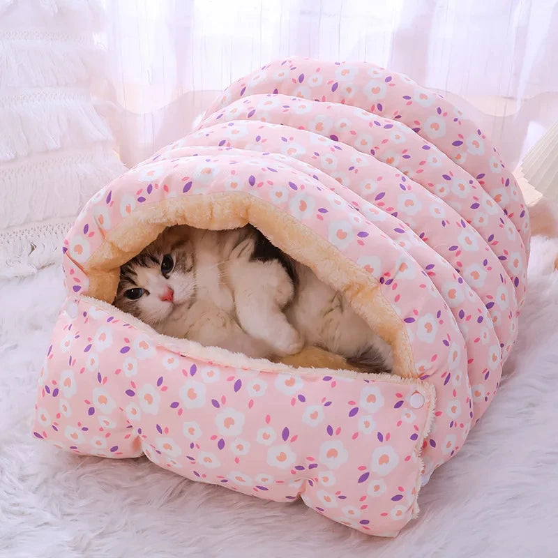 360° Washable Cat Bed – Cozy Year-Round