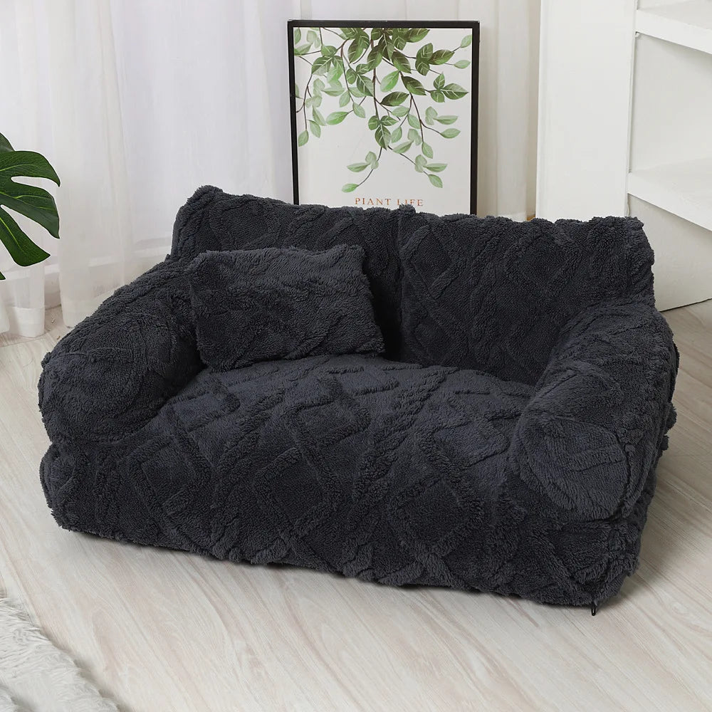 Plush Calming Pet Bed – Anxiety Relief