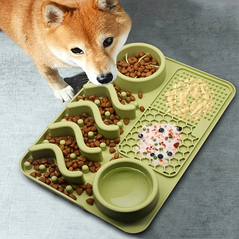 Slow Feeder Lick Mat for Dogs – Stress Relief