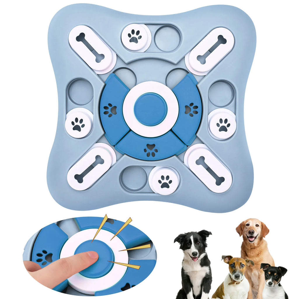 Interactive Treat-Dispensing Dog Puzzle Toy
